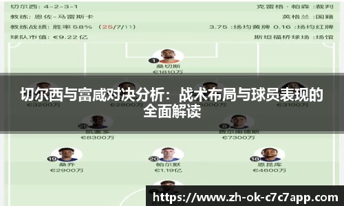 切尔西与富咸对决分析：战术布局与球员表现的全面解读